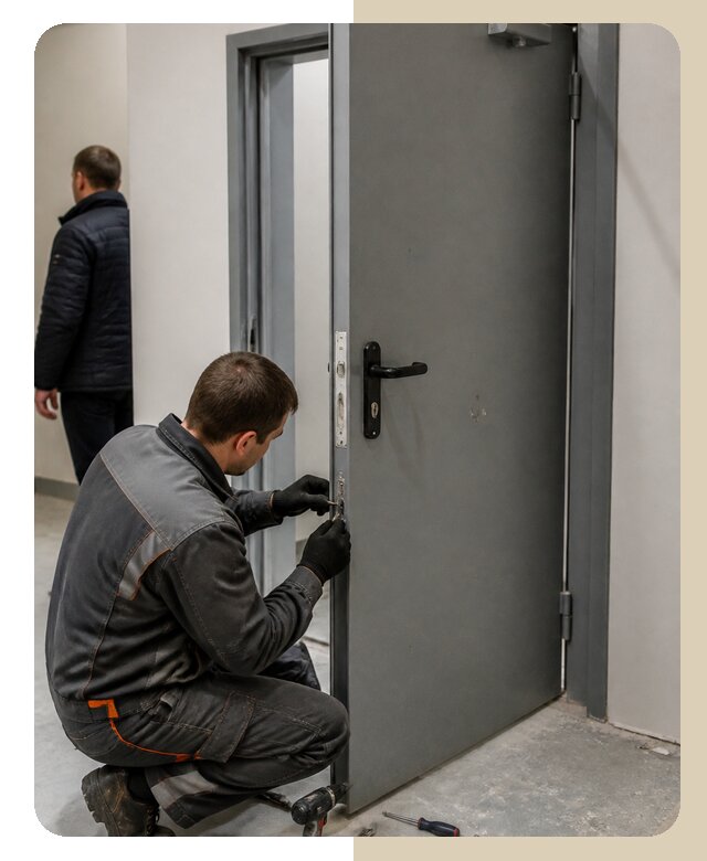 Ремонт противопожарной двери в Шумерле по цене 7061 р. | Дверной